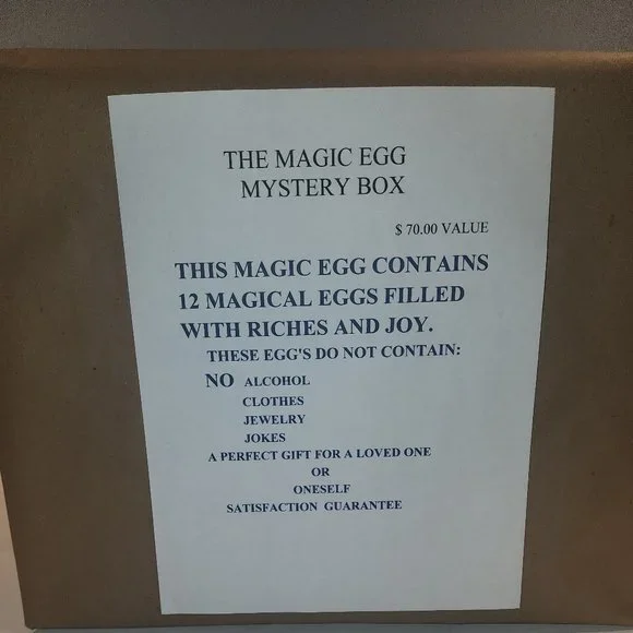 THE MAGIC EGG MYSTERY BOX NWOT - Picture 2 of 3